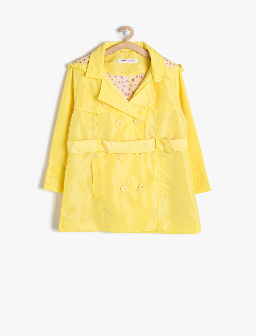 Mevsimlik Beli Bağlamalı Pardösü