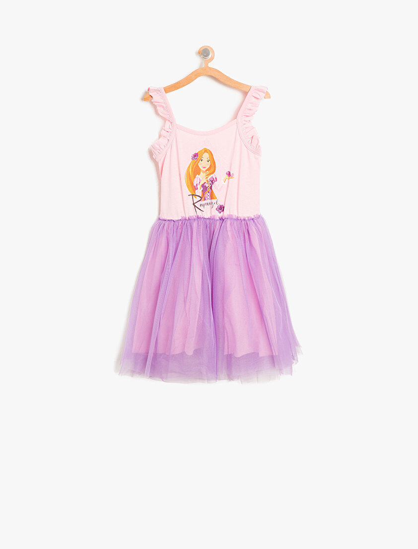 Rapunzel Baskılı Elbise