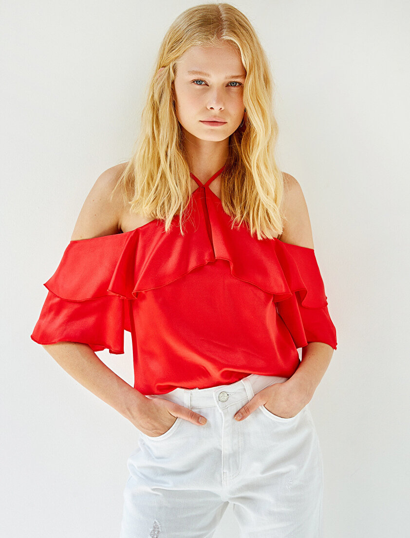 Fırfır Detaylı Bluz