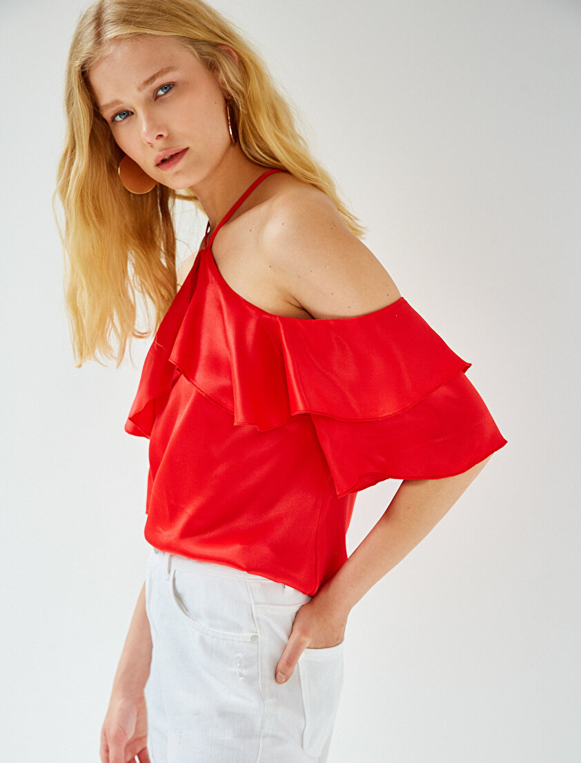 Fırfır Detaylı Bluz