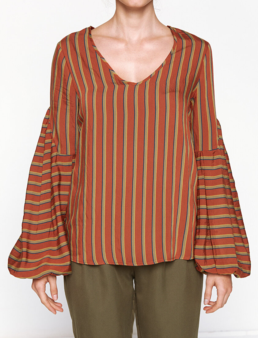 Çizgili Bluz