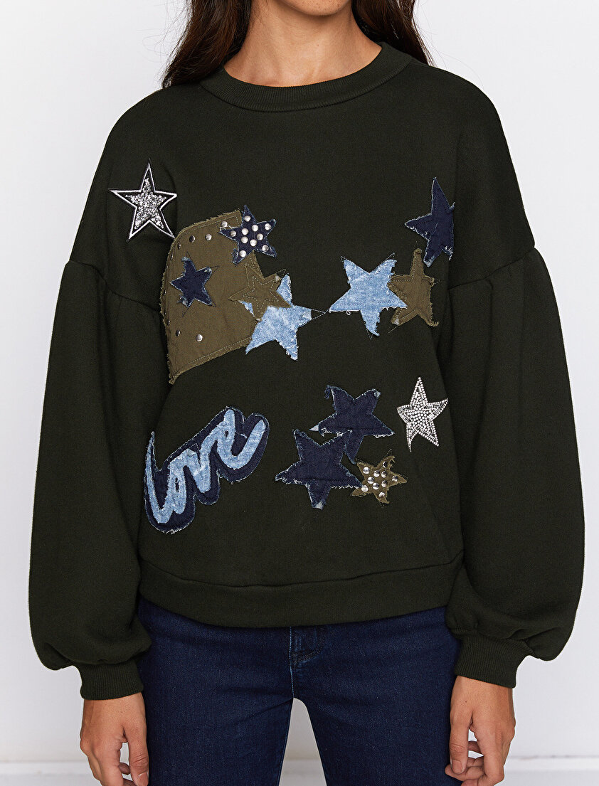 Fahriye Evcen For Koton Jean Sweatshirt