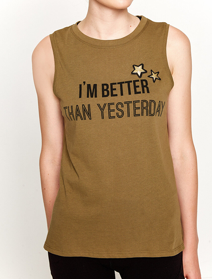 Yazılı Baskılı Atlet