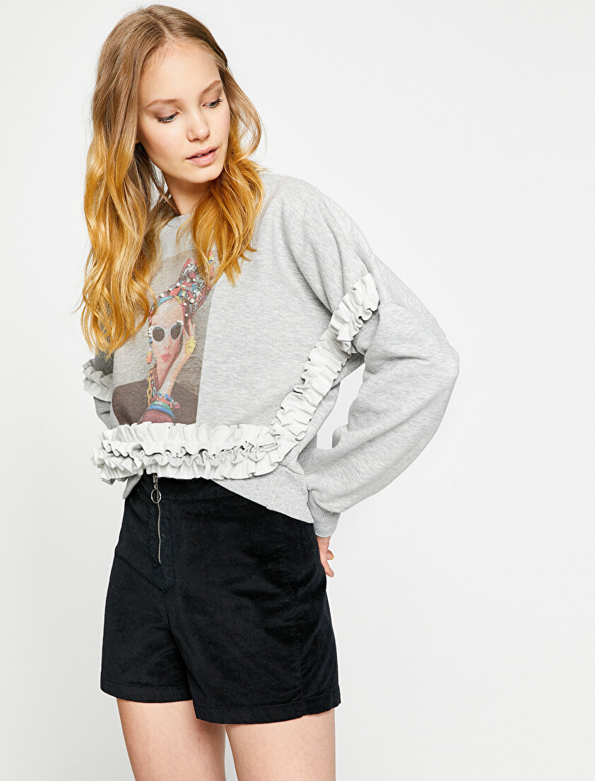 Baskılı Sweatshirt