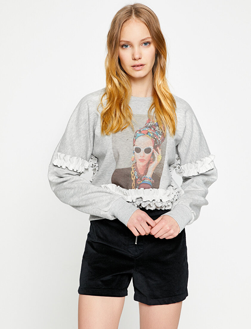 Baskılı Sweatshirt