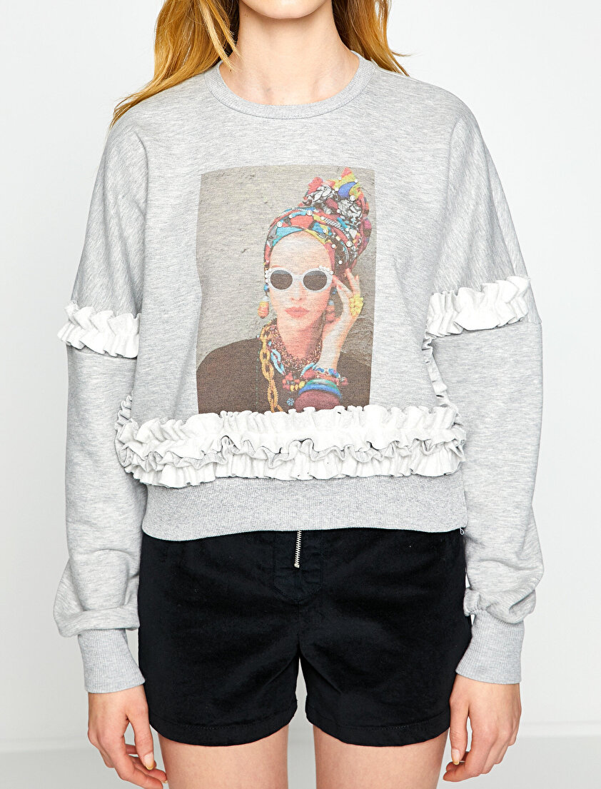Baskılı Sweatshirt