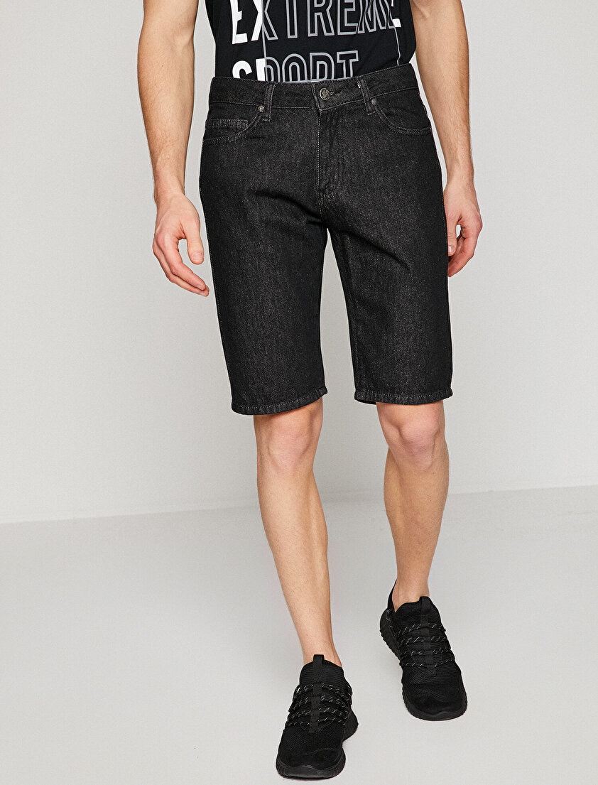 Normal Bel Jean Şort