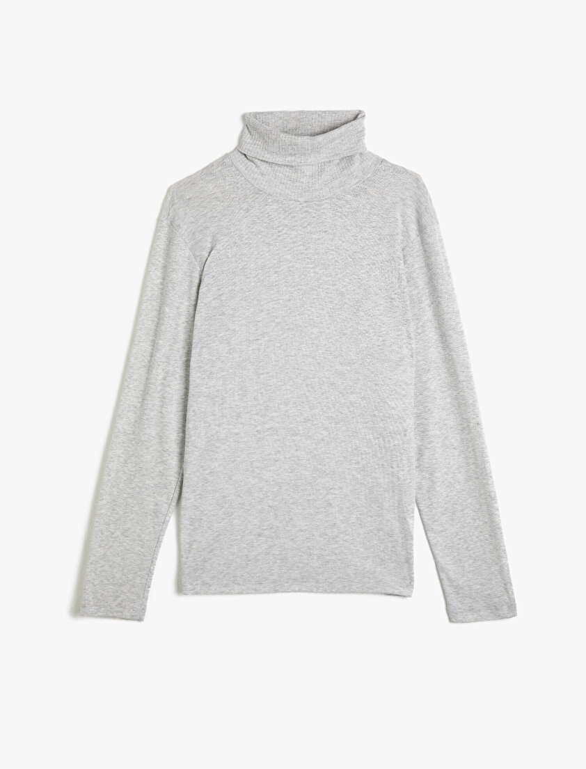 grey turtleneck t shirt