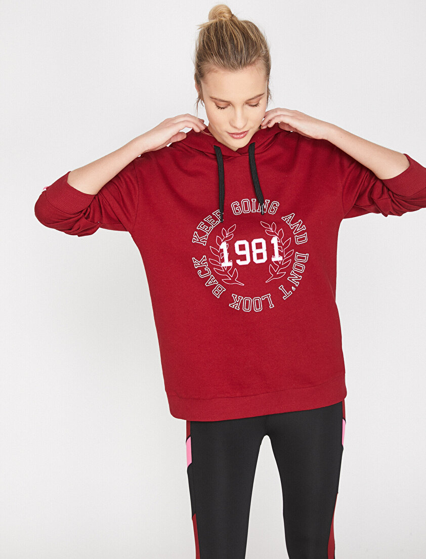 Yazılı Baskılı Sweatshirt