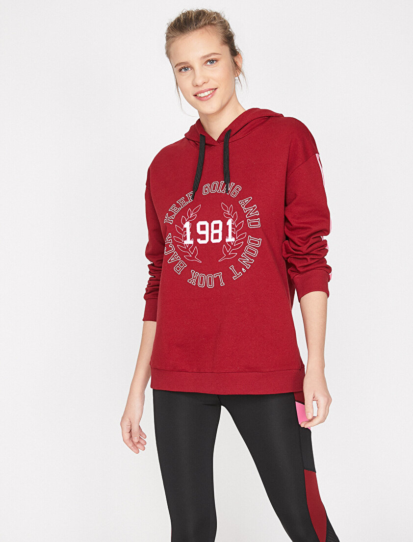 Yazılı Baskılı Sweatshirt