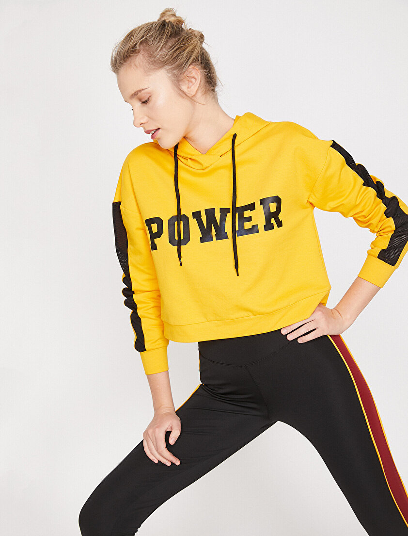 Yazılı Baskılı Sweatshirt