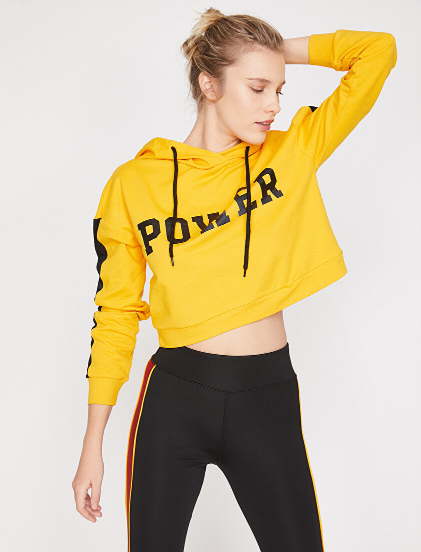 Yazılı Baskılı Sweatshirt