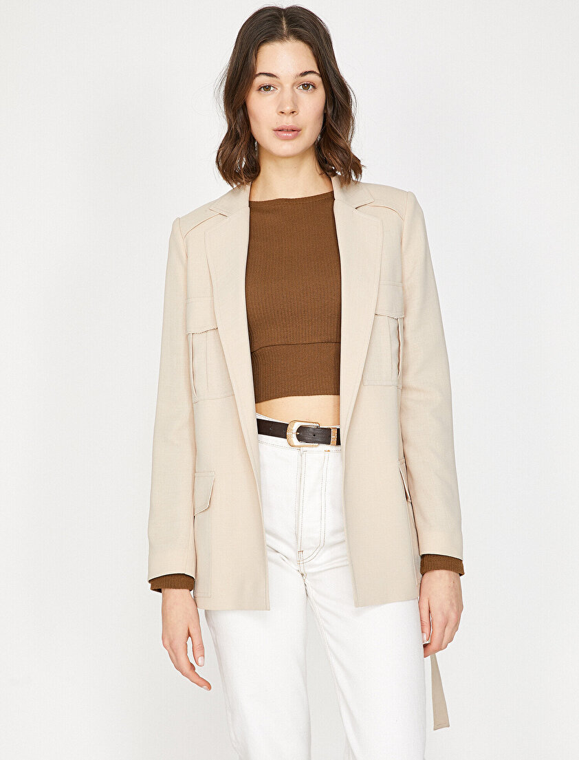 Beli Bağlamalı Mont