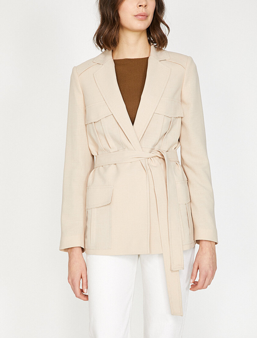 Beli Bağlamalı Mont