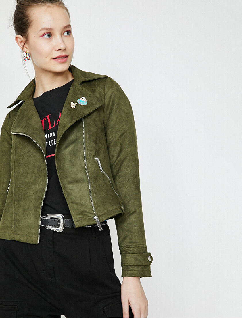 Fermuar Detaylı Mont