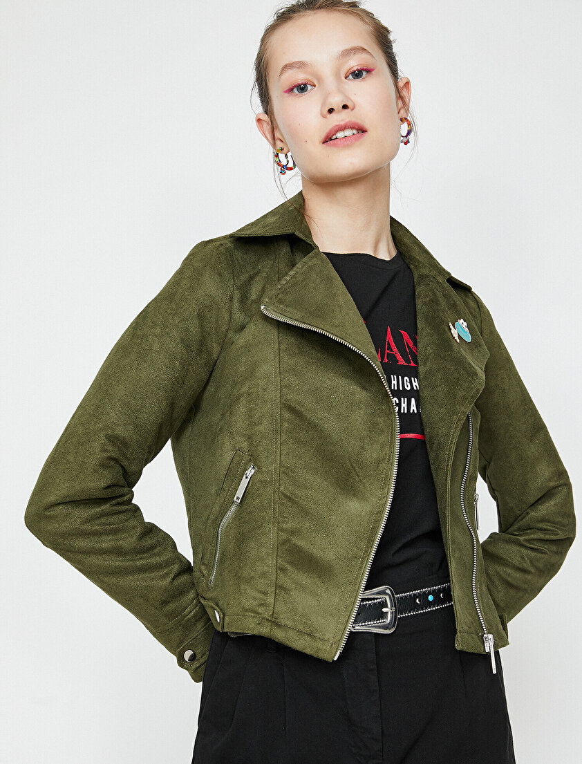 Fermuar Detaylı Mont