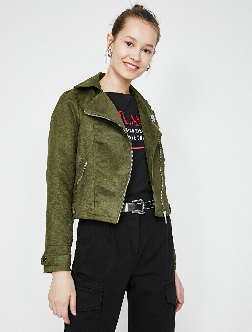 Fermuar Detaylı Mont