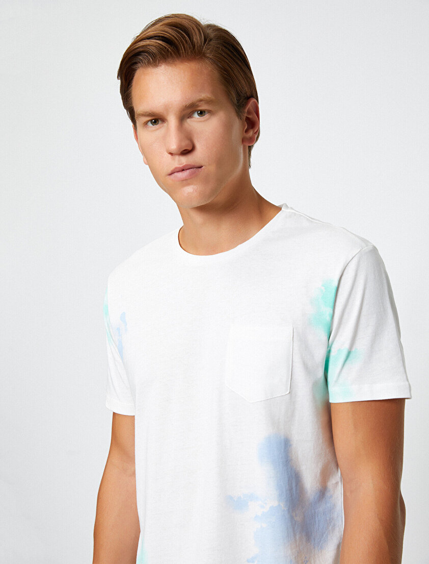 Bisiklet Yaka Batik Tişört