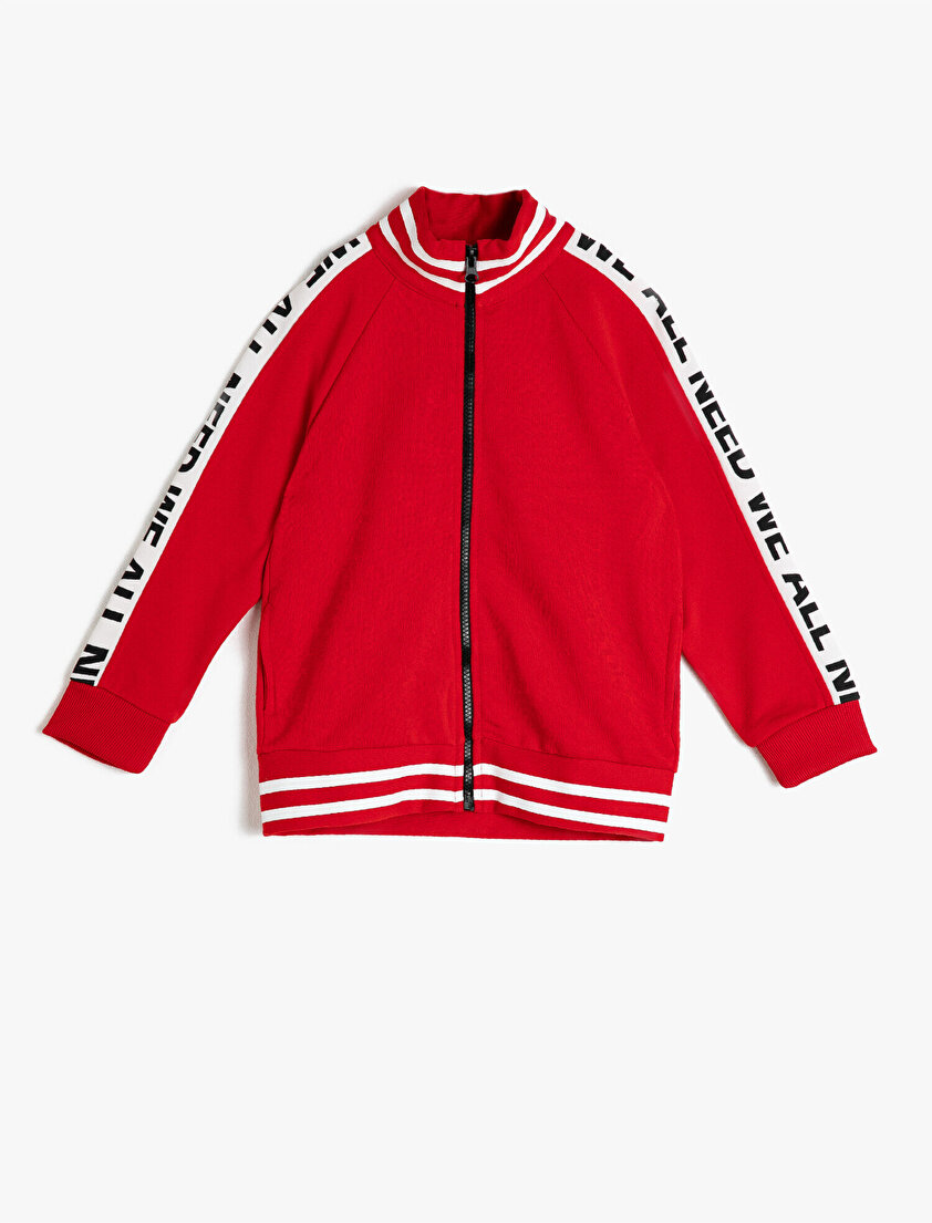 Yazılı Baskılı Sweatshirt