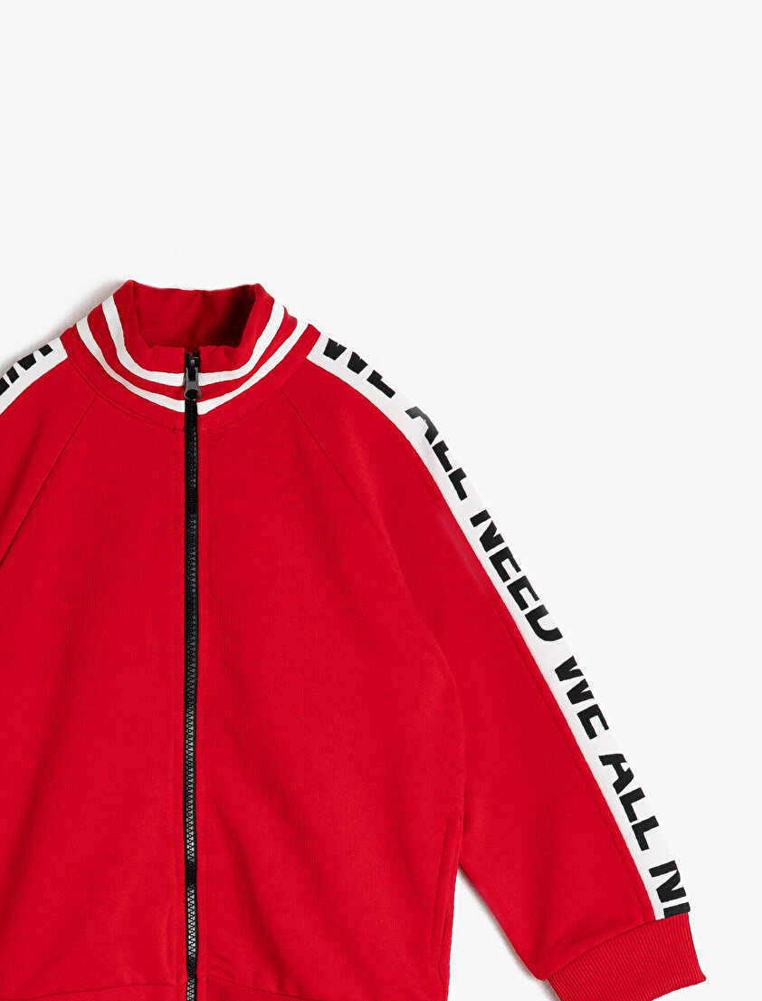 Yazılı Baskılı Sweatshirt