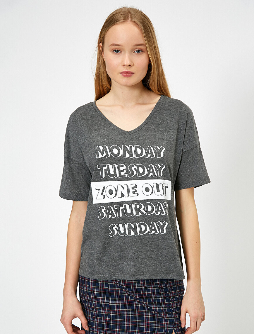 Letter Printed T-Shirt