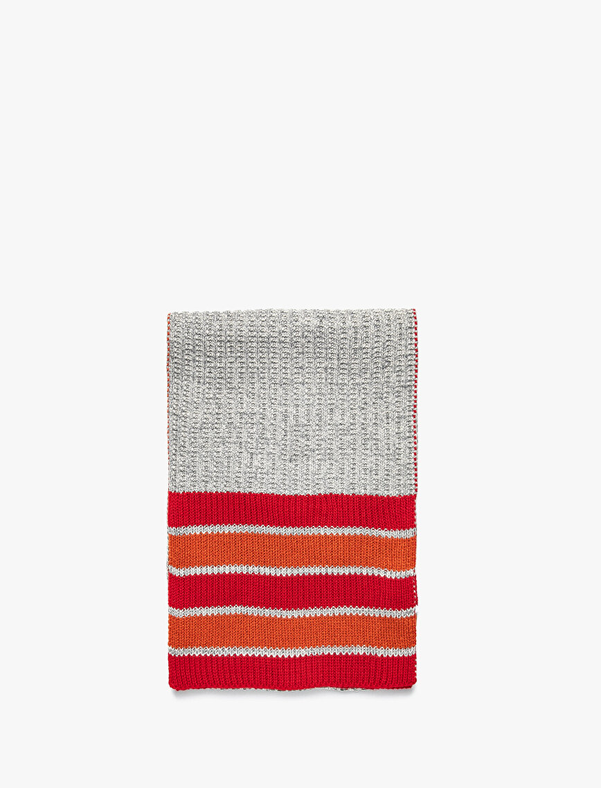 Striped Detailed Scarf