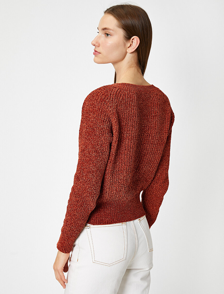 Long Sleeve V Neck Sweater