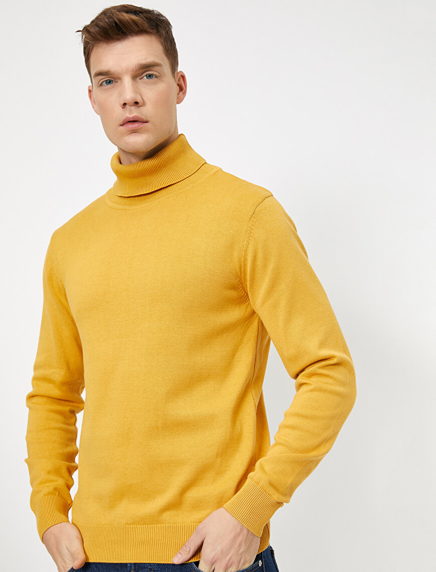 mustard turtle neck jumper