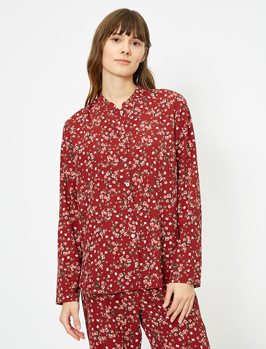 Patterned Pyjama Top