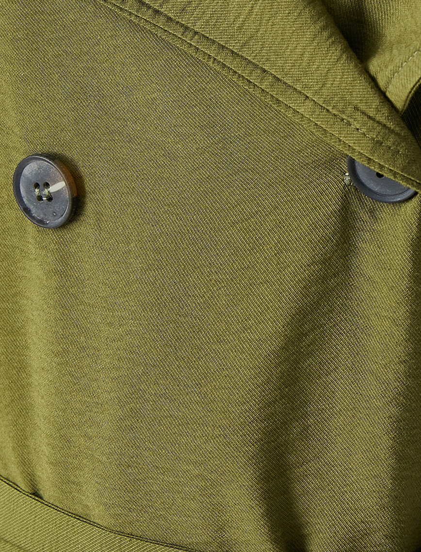 Pocket and Belt Detailed  Trenchcoat