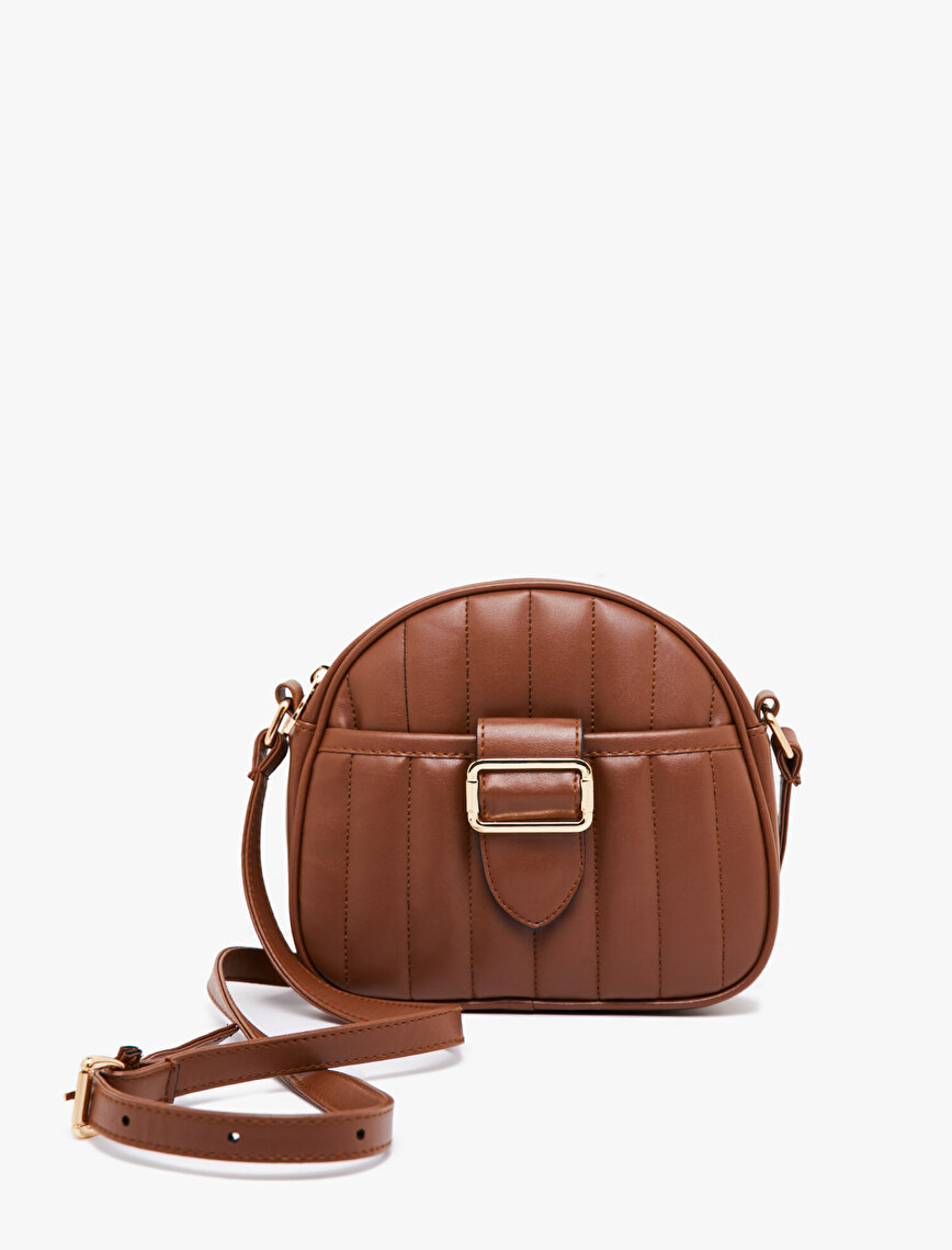 Leather Look Shoulder Bag
