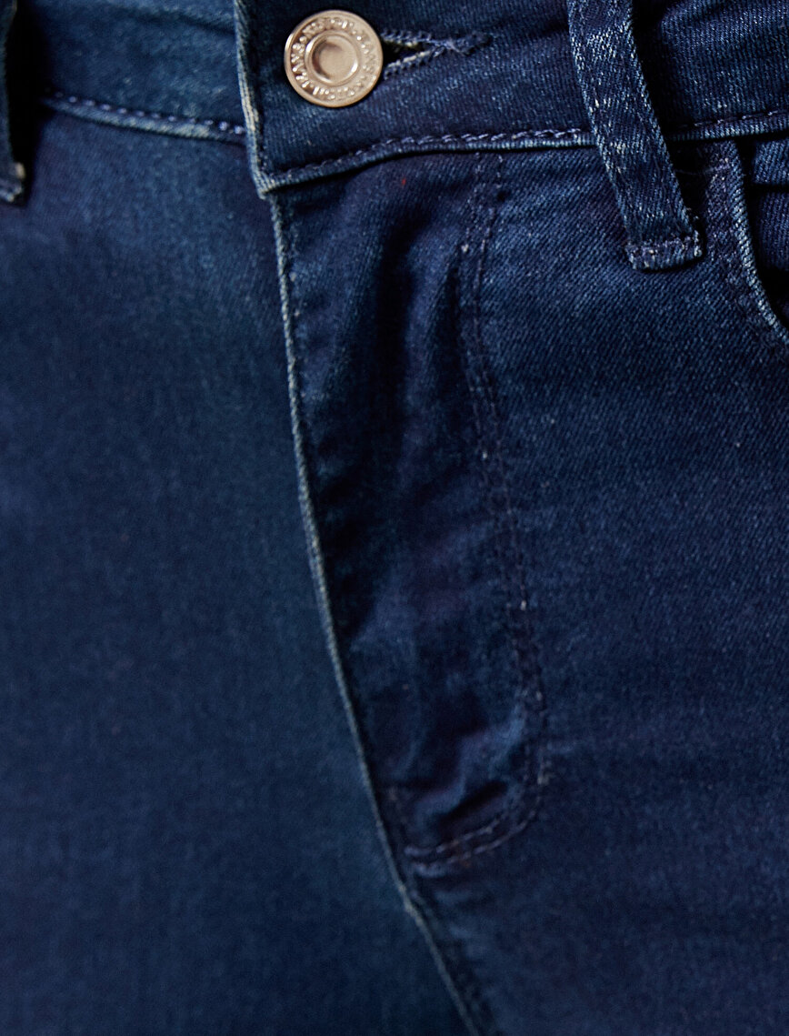 Pocket Detailed Jean Trousers