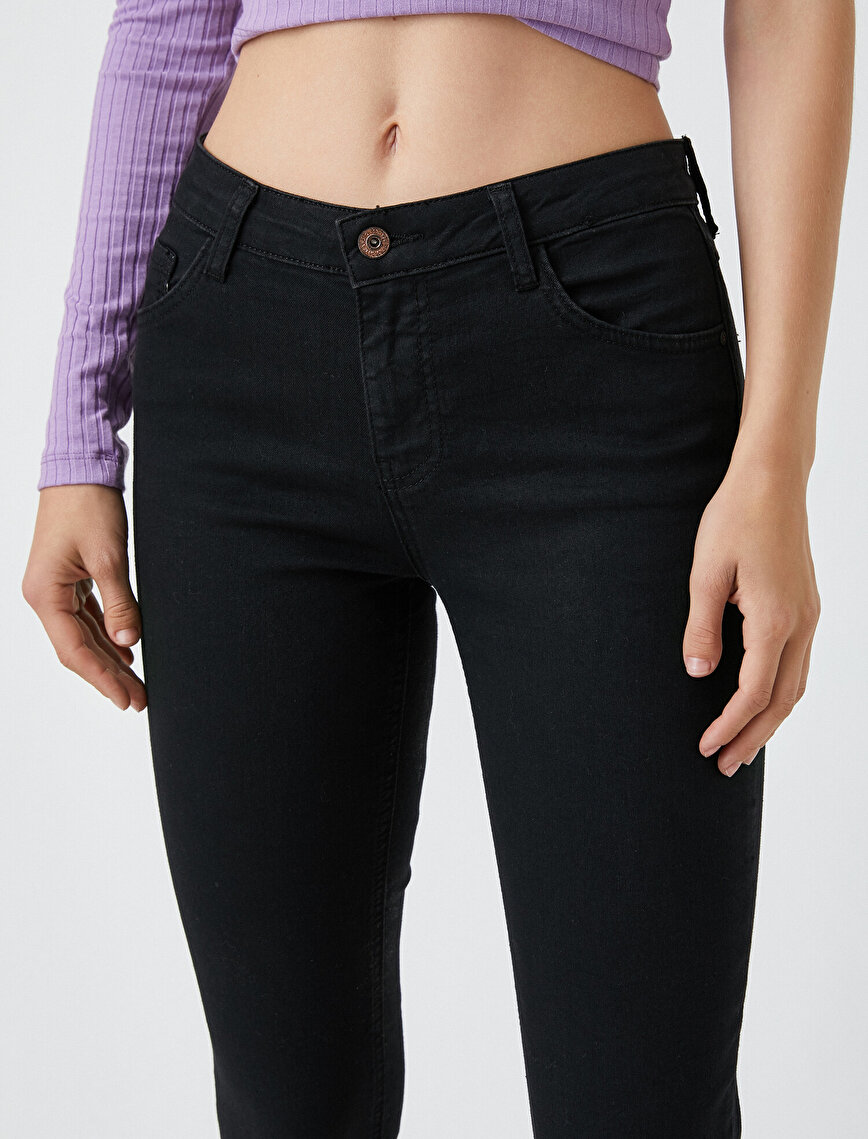 Push Up Jean - Normal Bel Toparlayıcı Dar Kesim Dar Paça Pantolon