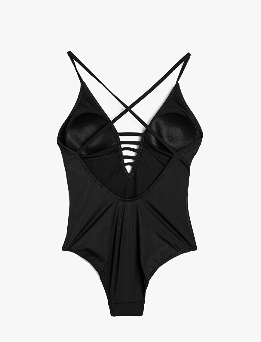 Neck Detailed Swimsuit