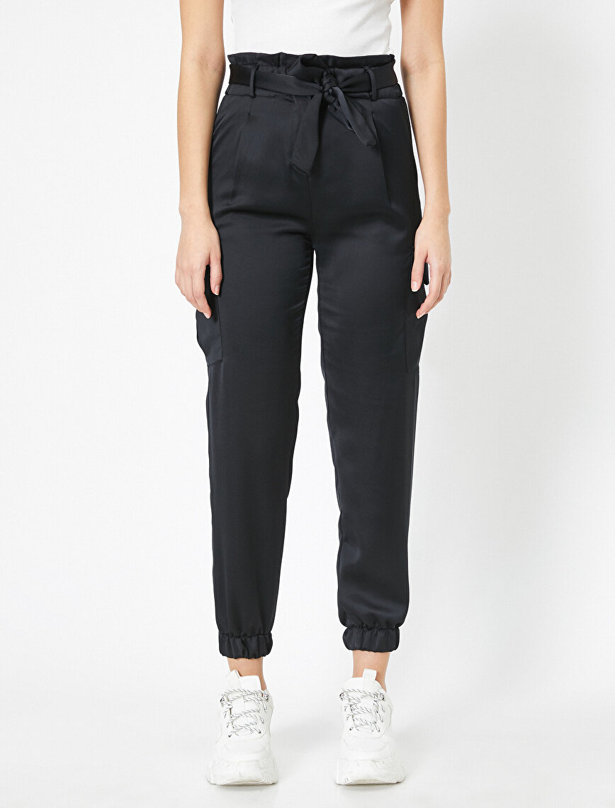 satin jogger trousers