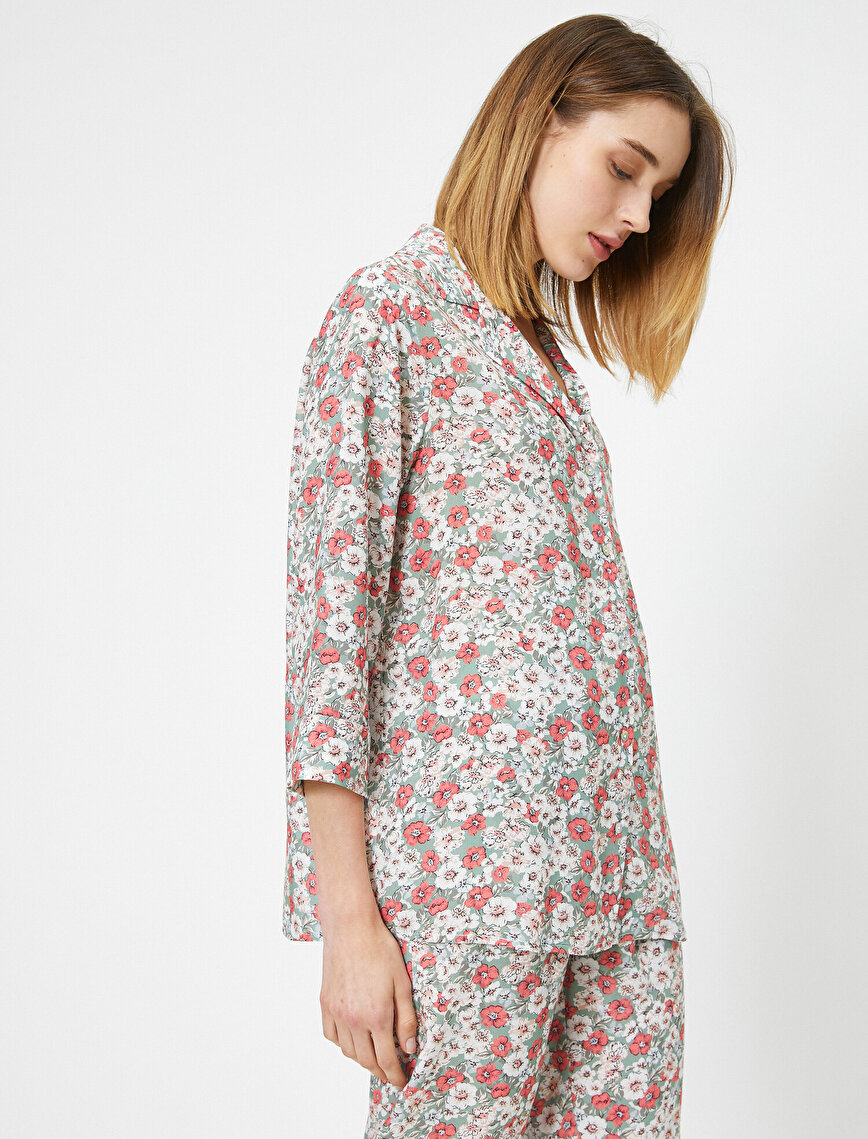 Patterned Pyjamas Top