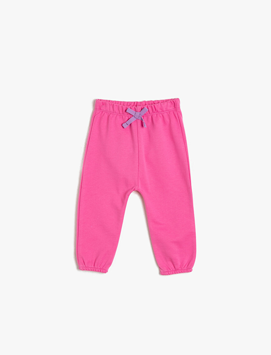 pink jogging shorts