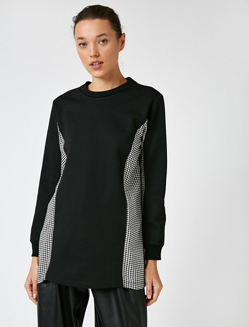Oversize Checked Tunic