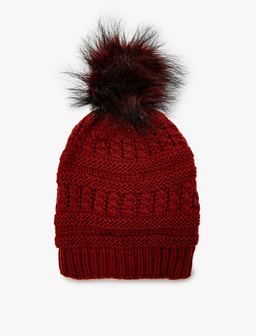 Knitted Pompom Hat