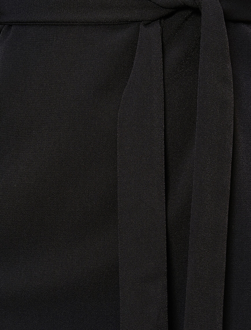 Pocket Detailed Short Sleeve Buttoned Mini Dress