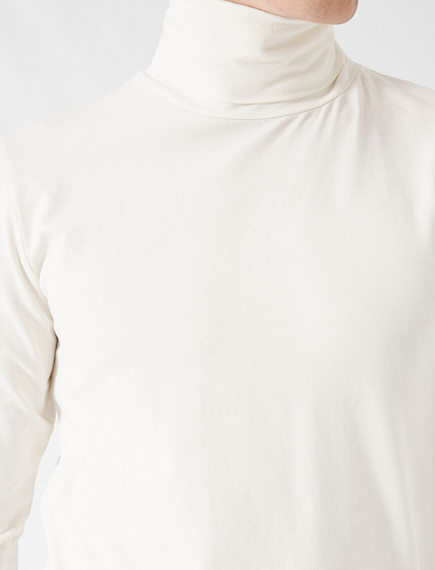 Respect Life | Yaşama Saygı - Organic Cotton Turtle Neck Long Sleeve T-Shirt