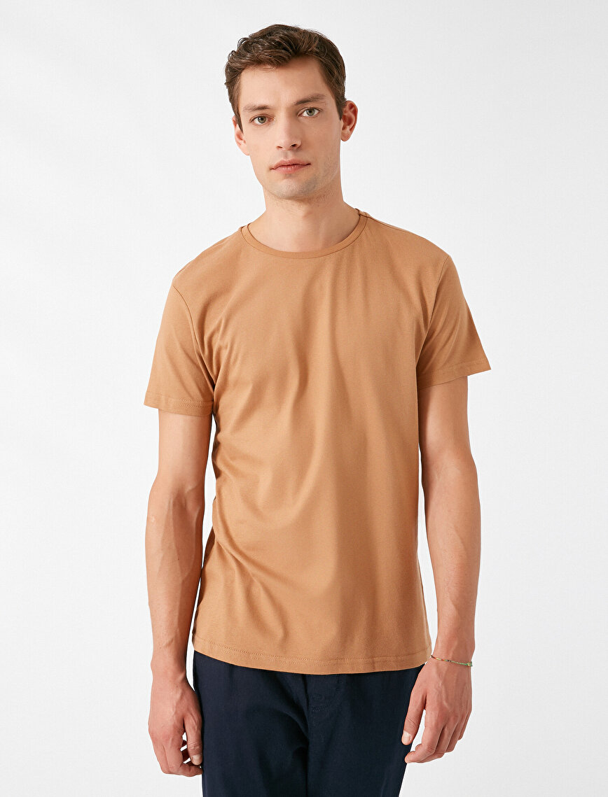 Cotton Crew Neck Short Sleeve T-Shirt
