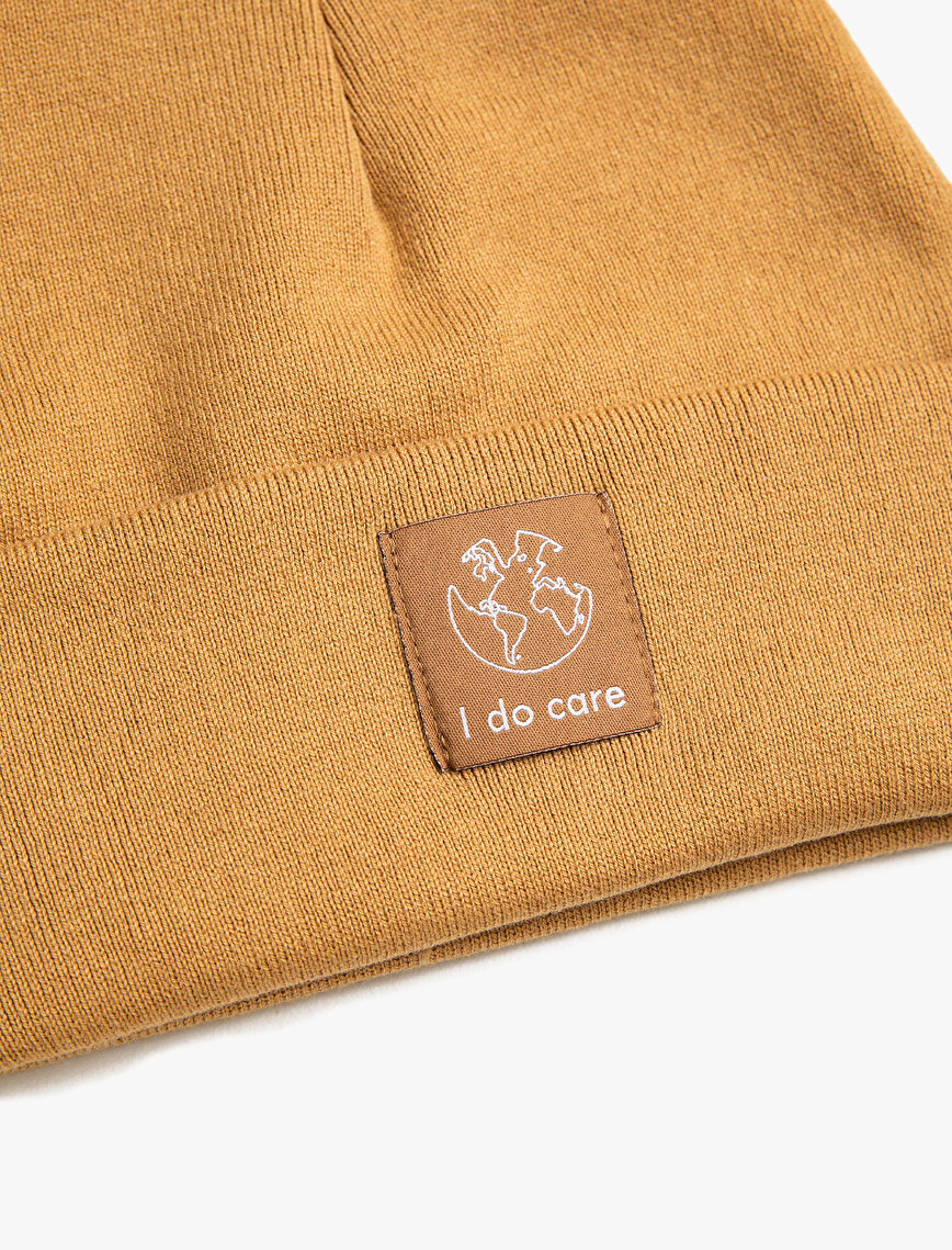 Cotton Letter Printed Beanie