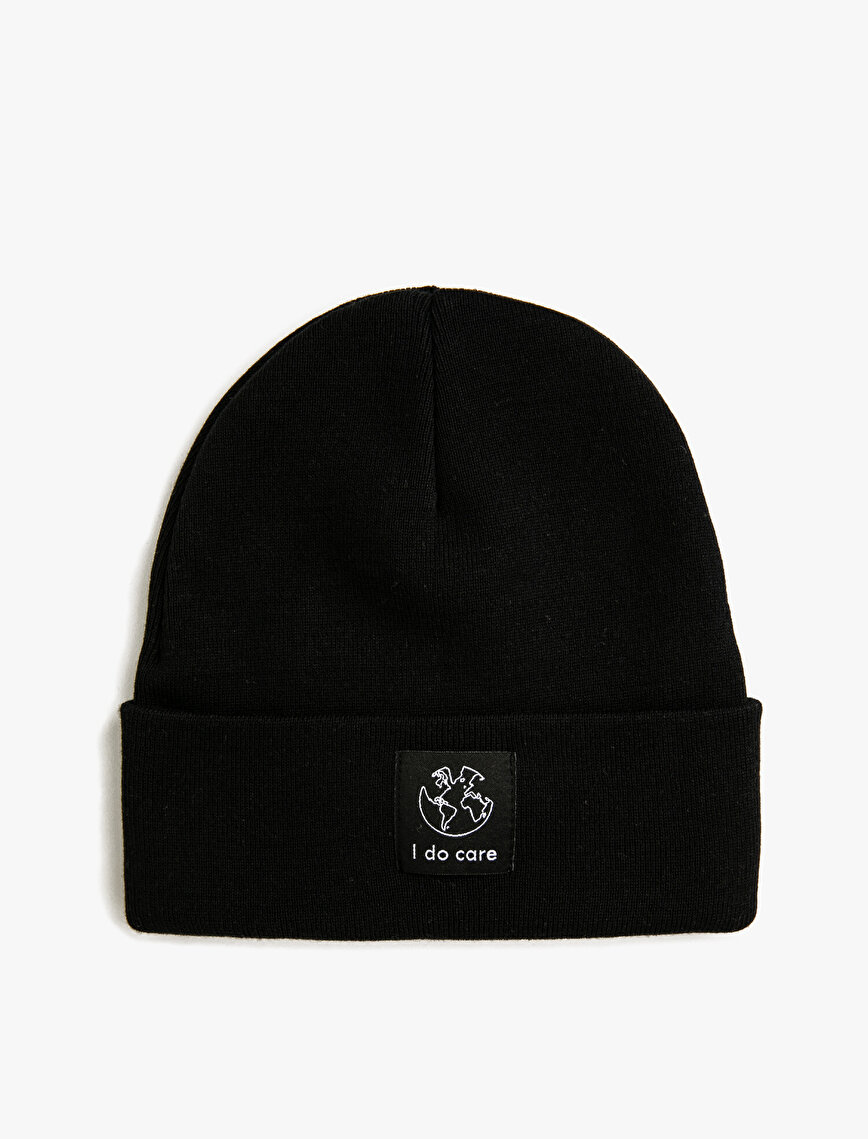 Cotton Letter Printed Beanie