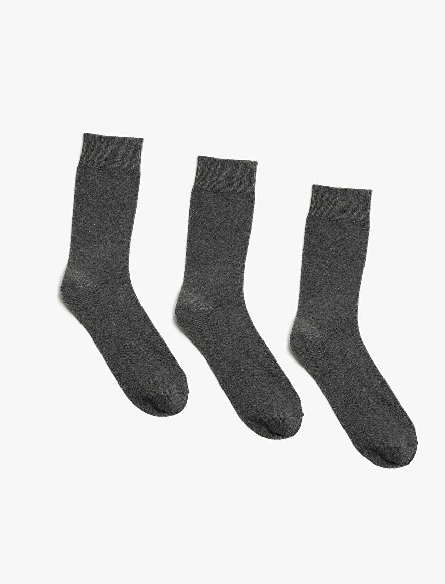 Erkek 3'lü Basic Çorap Seti