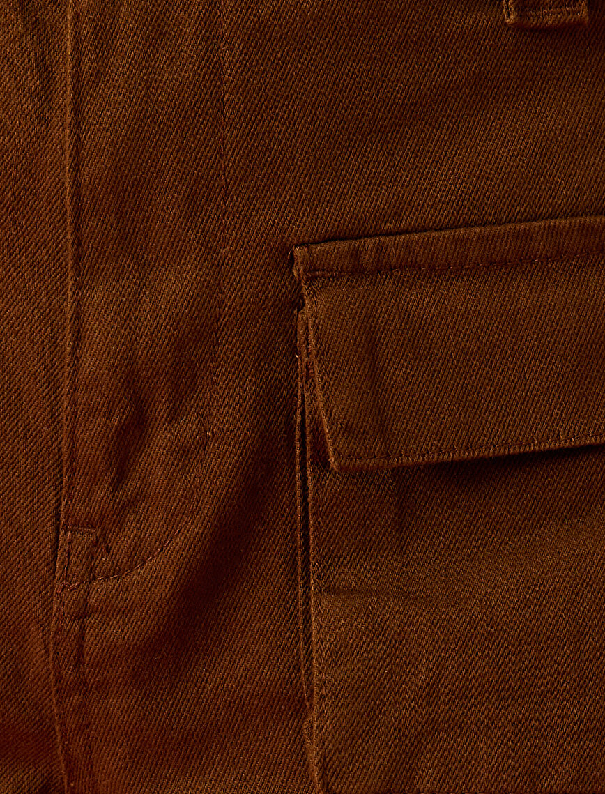 Pocket Shorts Belted Cotton