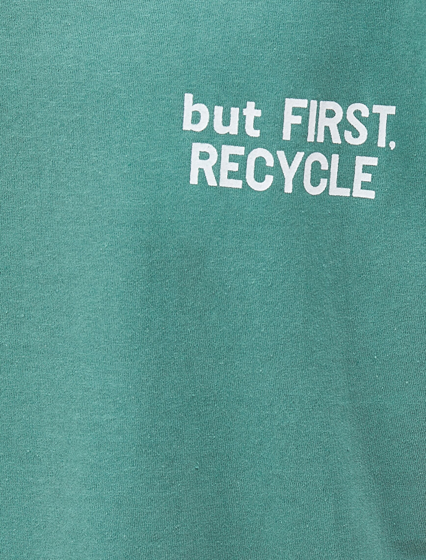 Slogan T-Shirt Cotton