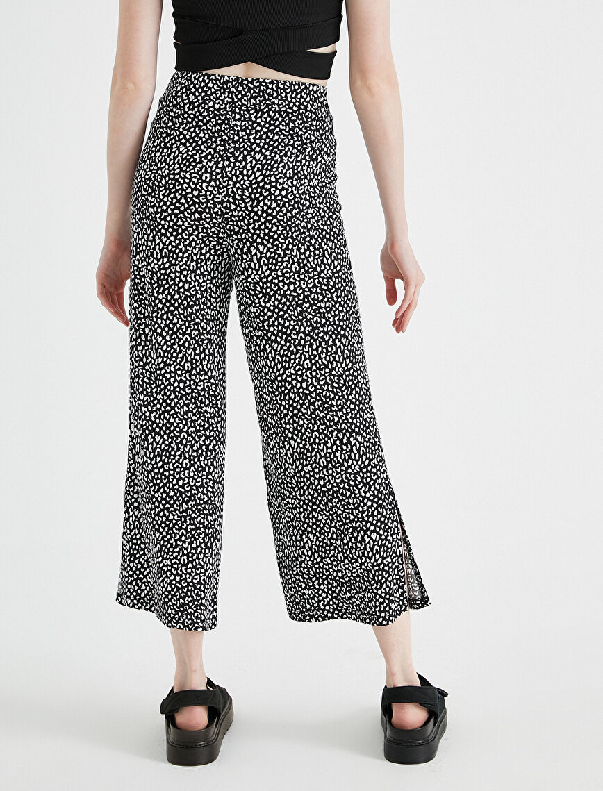 Printed Trousers Wide Leg