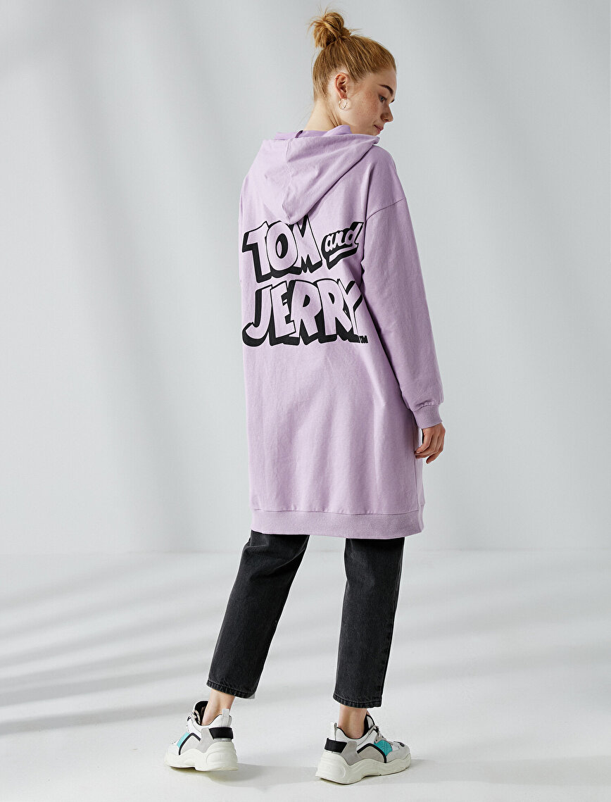 Tom and Jerry Sweatshirt Licensed Long Hooded