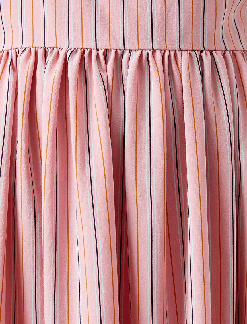 Sphagetti Strap Dress Striped Detail